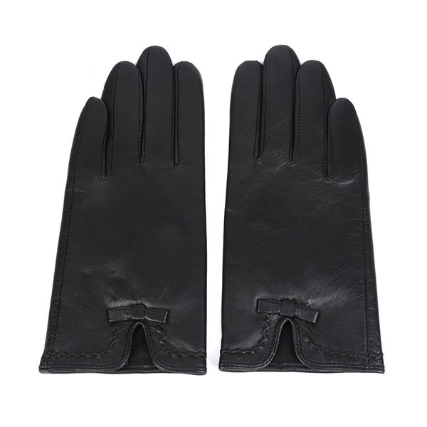 Black or colorful color women leather gloves AW2022-44