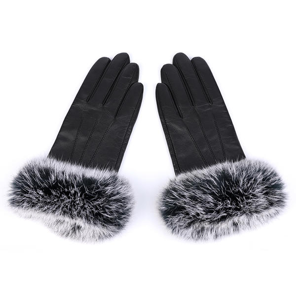 Black or colorful color women leather gloves AW2022-41