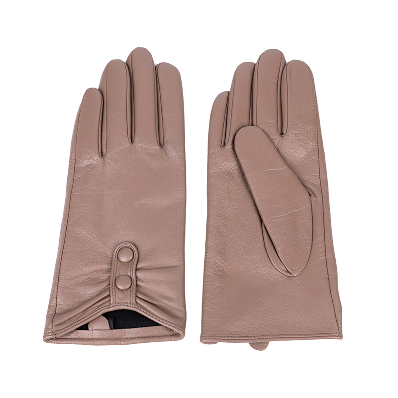 Sustainable material women leather gloves AW2022-38