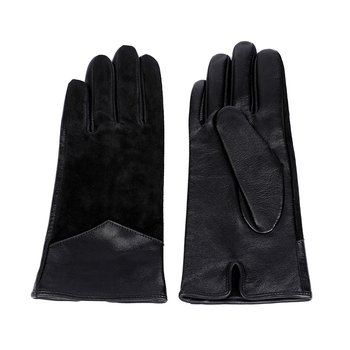 Women leather gloves sheep or goat+pig split leather AW2022-37