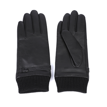 Black or colorful color women leather gloves AW2022-29