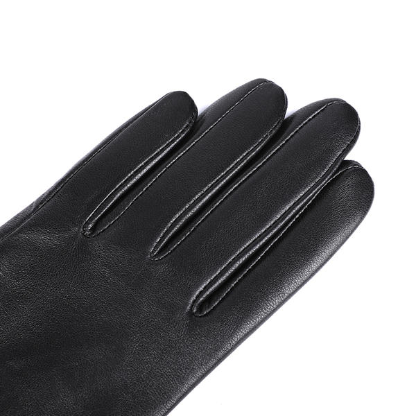 Sustainable material women leather gloves fashion & warm AW2022-30
