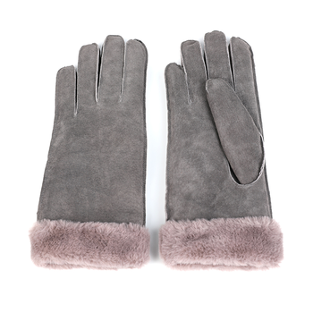 Pig split leahter women leather gloves AW2022-27