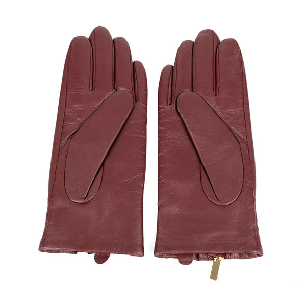 Fashion & warm women leather gloves sustainable material AW2022-19