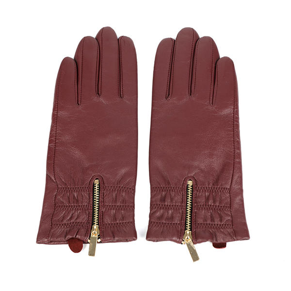 Fashion & warm women leather gloves sustainable material AW2022-19