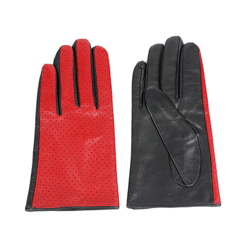 Sustainable material women leather gloves AW2022-6