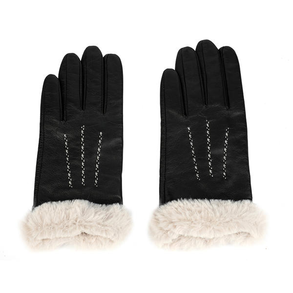 Sustainable material women leather gloves AW2022-3