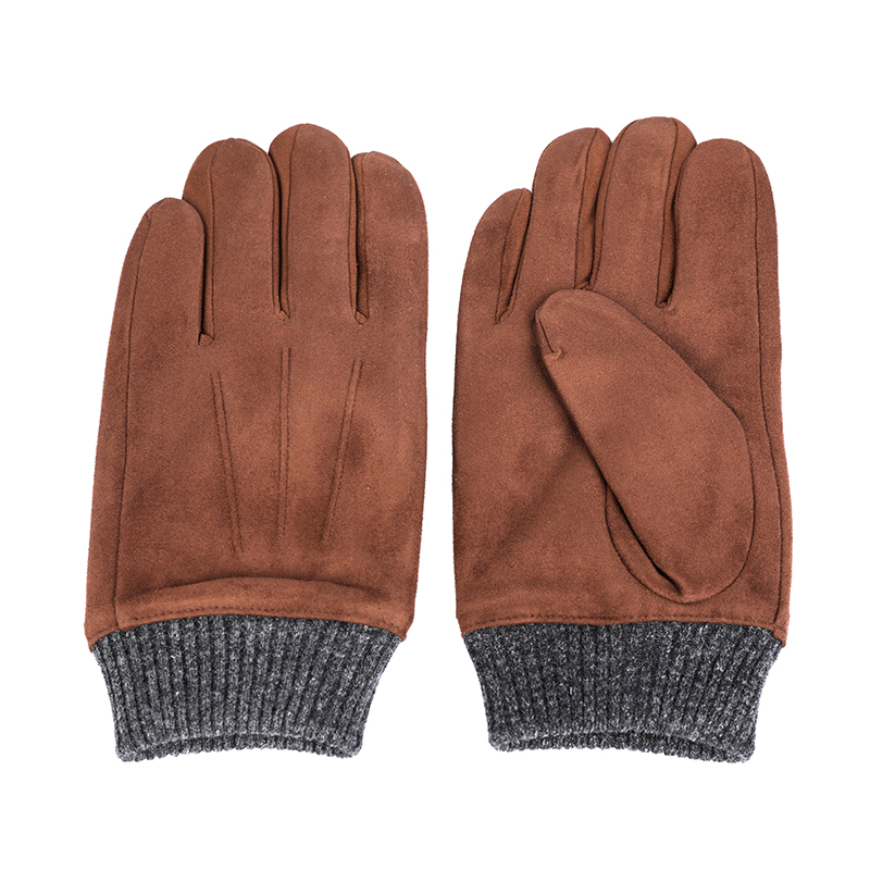 Fashion & warm suede mens leather gloves AW2022-M43