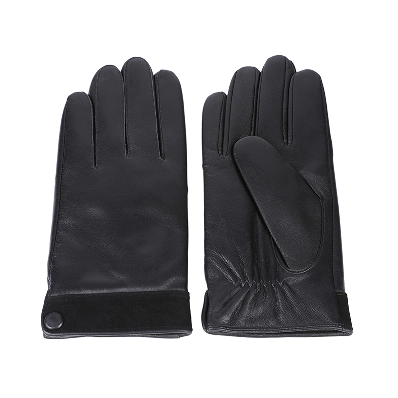 Sustainable material mens leather gloves fashion & warm AW2022-M41