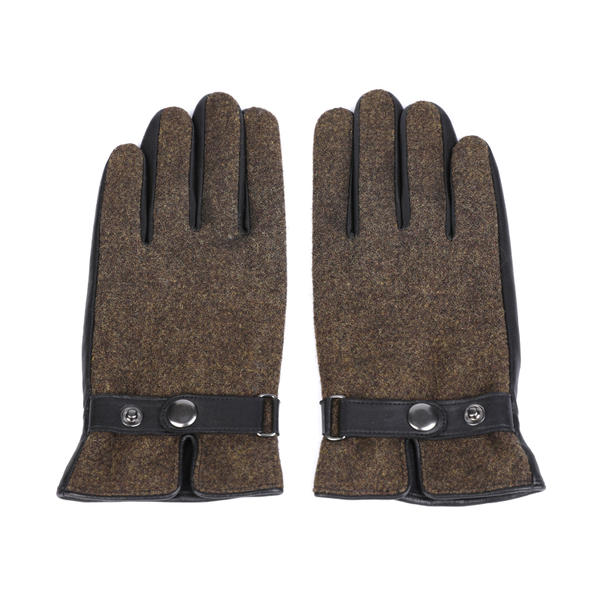 Sheep or goat+wool/nylon mens leather gloves AW2022-M34