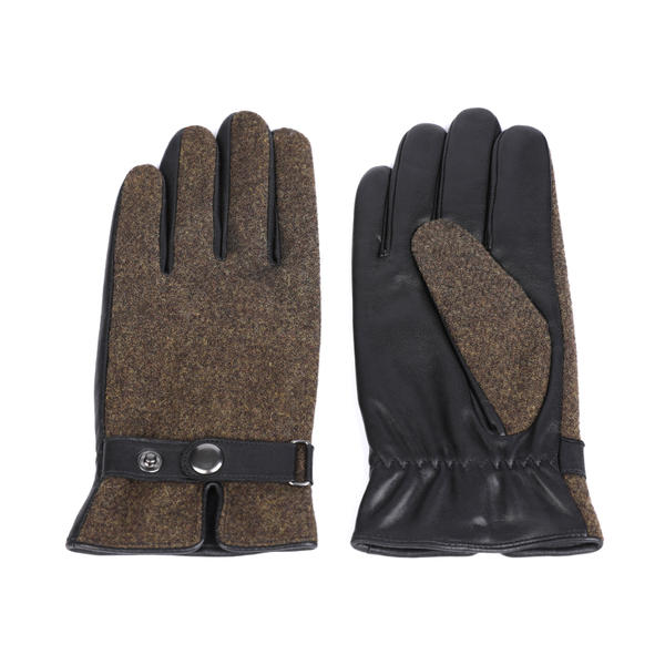 Sheep or goat+wool/nylon mens leather gloves AW2022-M34
