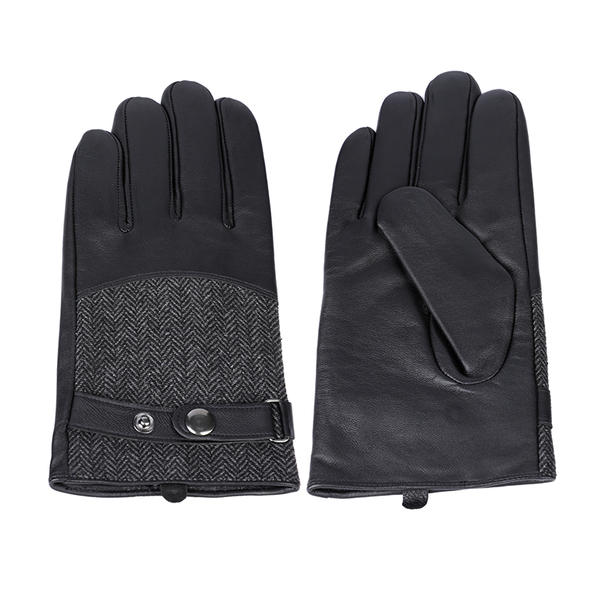 Sheep or goat+wool/nylon mens leather gloves AW2022-M28