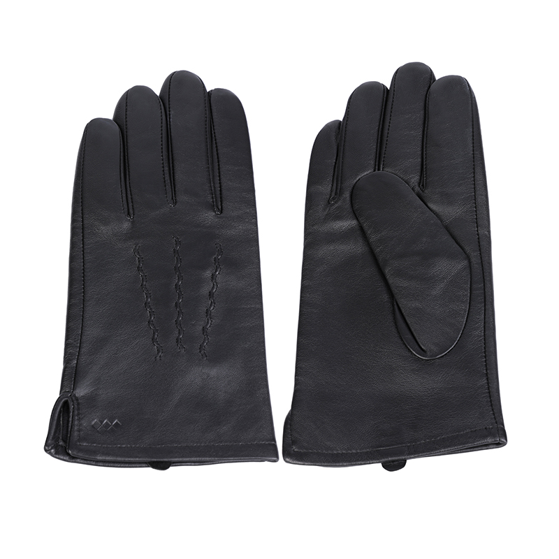 Fashion & warm mens leather gloves sustainable material AW2022-M13