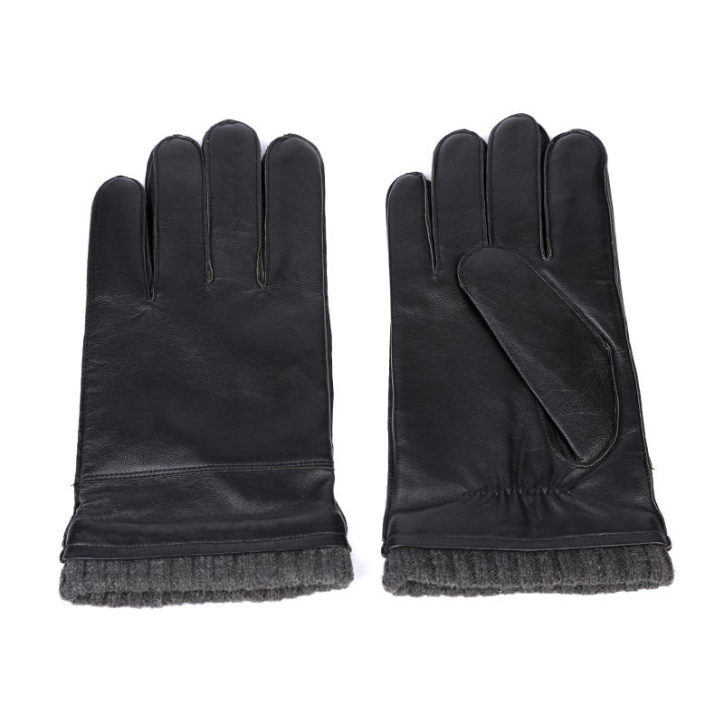 Black or colorful color mens leather gloves AW2022-M11