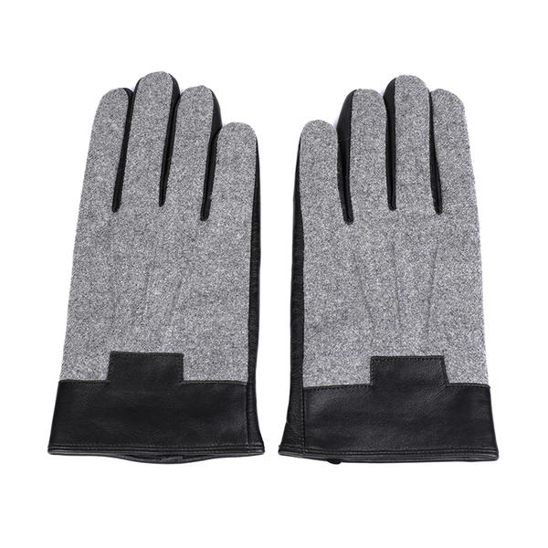 Sheep or goat+wool/nylon mens leather gloves AW2022-M3