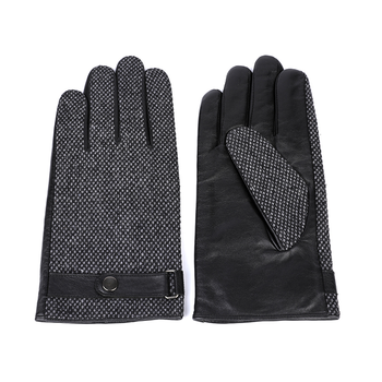 Sheep or goat+wool/nylon mens leather gloves AW2022-M46