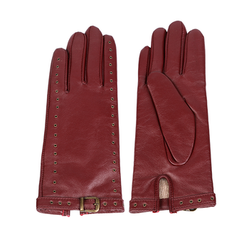 Fashion sheep or goat women leather gloves AW2022-47
