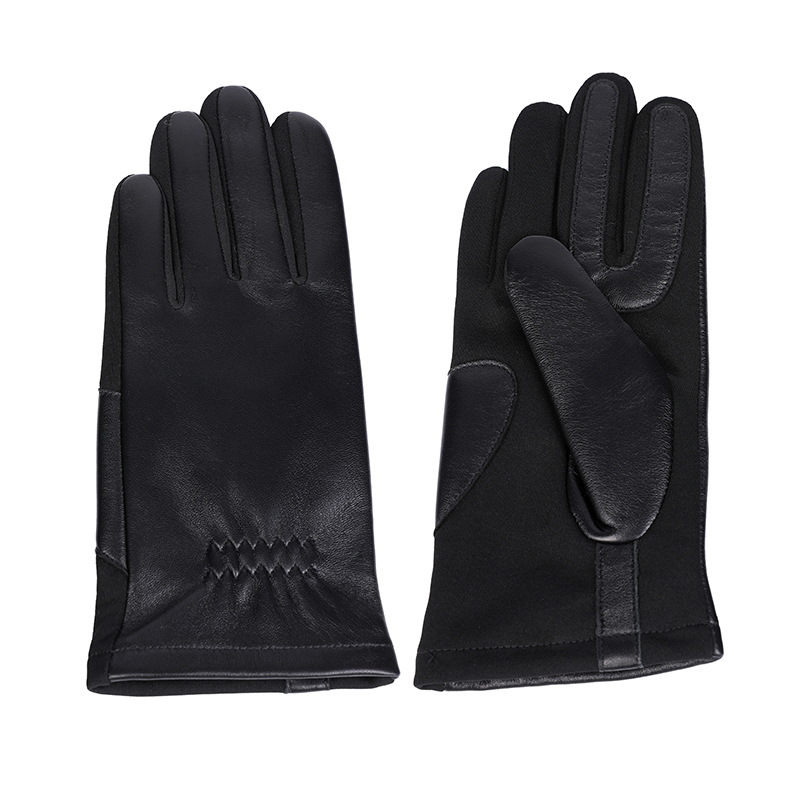 Fashion & warm women leather gloves sustainable material AW2022-36