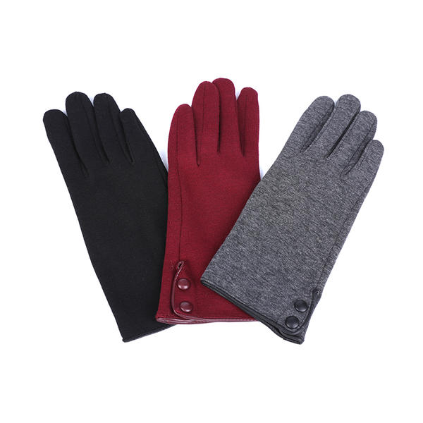 Sustainable material cut&sewn women's knit gloves fashion & warm  AW2022-67