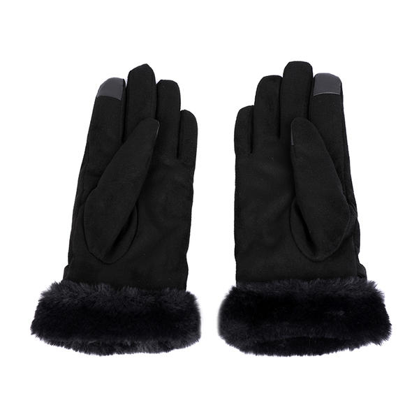 Sustainable material cut&sewn women's knit gloves fashion AW2022-65