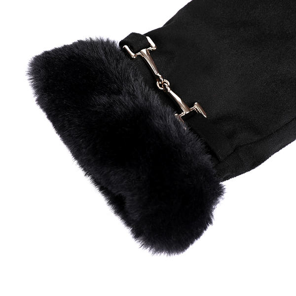 Sustainable material cut&sewn women's knit gloves fashion AW2022-65