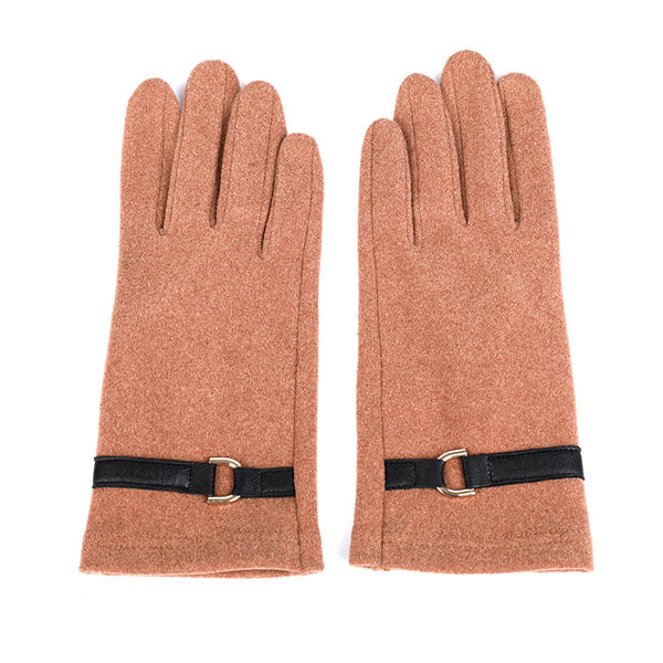 Fashion & warm cut&sewn women's knit gloves sustainable material AW2022-60