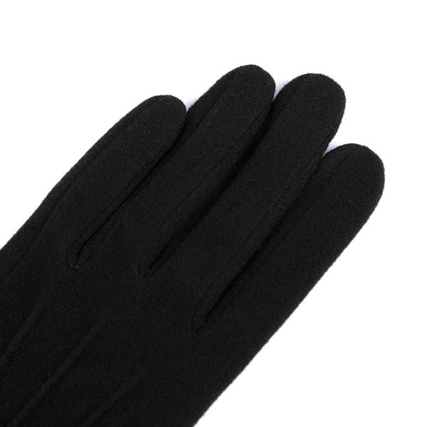 Polyester cut&sewn women's knit gloves sustainable material AW2022-59