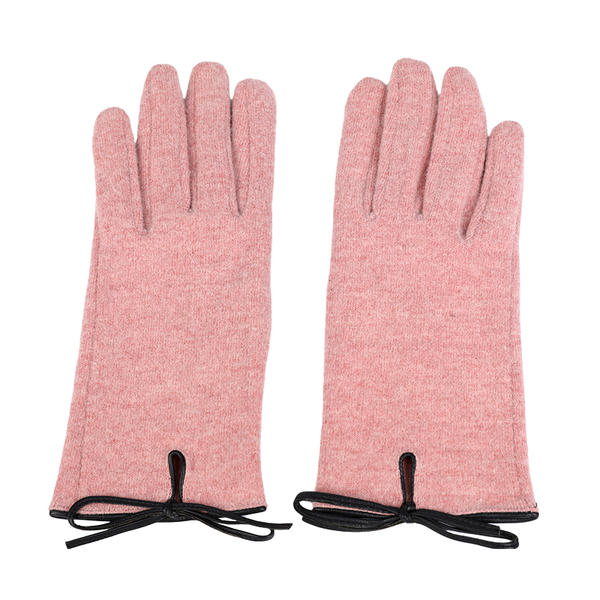 Sustainable material cut&sewn women's knit gloves AW2022-55